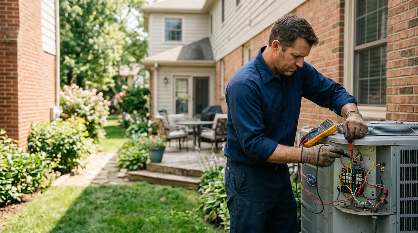 HVAC technician working near Biola, CA